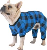 🌙 cutebone classic plaid small dog pajamas: stylish and stretchy cat clothes for summer daily wear логотип