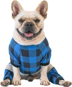 img 2 attached to 🌙 CuteBone Classic Plaid Small Dog Pajamas: Stylish and Stretchy Cat Clothes for Summer Daily Wear