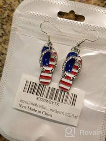 img 4 attached to Patriotic American Butterfly Earring，4Th Independence