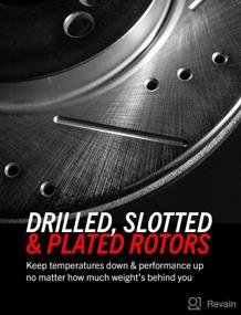 img 1 attached to 🔥 Power Stop JBR791XR Cross Drilled and Slotted Performance Brake Rotor - Right: Enhance Your Braking Performance