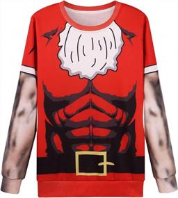 img 4 attached to Унисекс для взрослых HSCTEK Ugly Christmas Sweaters - праздничный и стильный праздничный наряд
