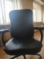 img 1 attached to Office chair BRABIX PREMIUM Heavy Duty HD-001, reinforced, load up to 200 kg, eco leather, 531015 review by Wiktor Michalski (Li ᠌