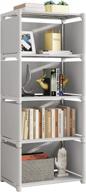 5-уровневая полка для хранения кубиков rerii - идеальный органайзер для шкафа и компактный книжный шкаф для небольших жилых помещений, спален и гостиных логотип