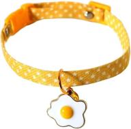 🐱 stylish entaifeng cat collar with bell pendant - adorable bow tie for small dogs - charming accessories for teacup chihuahua yorkie - adjustable and cute costume outfits - specially designed for pet girls - comes with poached egg design логотип