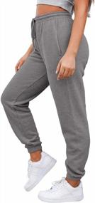 img 3 attached to Stay Comfy And Stylish With Ferrtye Women'S High Waisted Jogger Sweatpants