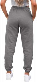 img 1 attached to Stay Comfy And Stylish With Ferrtye Women'S High Waisted Jogger Sweatpants