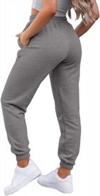 img 2 attached to Stay Comfy And Stylish With Ferrtye Women'S High Waisted Jogger Sweatpants