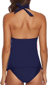img 1 attached to AnnJo Swimsuit Backless Flyaway Tankini Women's Clothing : Swimsuits & Cover Ups