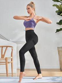 img 2 attached to Леггинсы с антицеллюлитным эффектом: Iuulfex Scrunch Butt Текстурированные штаны для йоги с высокой талией для женских тренировок