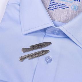 img 2 attached to Performance Sleeve Button Wrinkle Washable Men's Clothing ~ Shirts