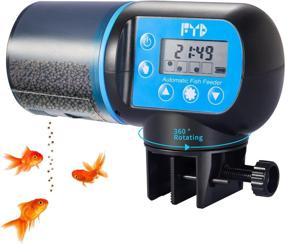 img 4 attached to 🐠 FYD Auto Fish Feeder for Small Fish Tank - Programmable Food Dispenser with Adjustable Feeding Time/Rotation, Ideal for Goldfish, Vacation Care
