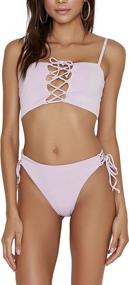 img 1 attached to ToBeInStyle Womens Side Cheeky Bottoms Women's Clothing ~ Swimsuits & Cover Ups