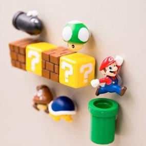 img 3 attached to Mario Decorative Refrigerator Magnets Kitchen Kit - Seiorca Fridge Magnets For School Office Fun Whiteboard Decoration