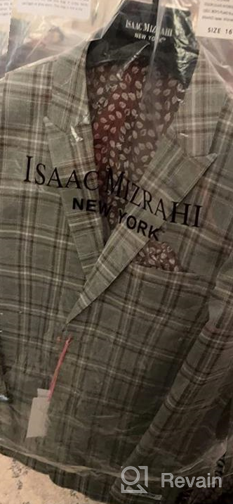 img 1 attached to 👦 Stylish Boys' Clothing: Isaac Mizrahi Plaid Contrast Blazer – For a Fashion-forward Look! review by Isaac Logan