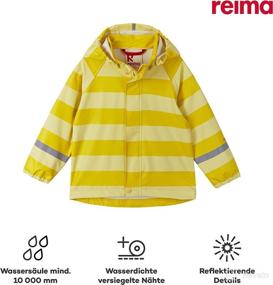 img 3 attached to 🧥 Reima Vesi Kids Waterproof Hooded Rain Jacket - Lightweight & Windproof Outdoor Coat for Kids