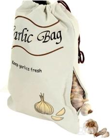 img 2 attached to 🥔 Extended Freshness Reusable Produce Bags: Onion, Potato & Garlic Storage 3-Pack