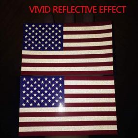 img 1 attached to Reflective Subdued American Flag Sticker 3&#34