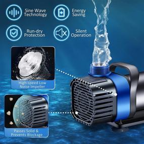 img 1 attached to 🐠 PONDFORSE High-Efficiency 24V DC Submersible Water Pump with Controller - Ideal for Aquariums, Fish Tanks, Fountains, Hydroponics, and Ponds (528GPH)