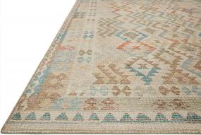 img 2 attached to Loloi Justina Blakeney X Malik Collection Natural And Multi-Colored Contemporary Accent Rug - 2'3" X 3'9