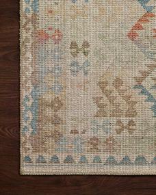 img 1 attached to Loloi Justina Blakeney X Malik Collection Natural And Multi-Colored Contemporary Accent Rug - 2'3" X 3'9