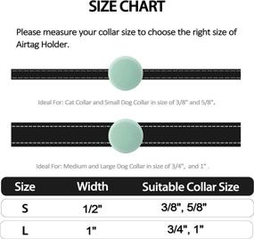 img 3 attached to 🐱 Airtag Dog and Cat Collar Holder Set: Upgraded Silicone Case for Apple Airtag, Fits Various Collar Sizes - 2 Pack