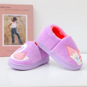 img 2 attached to Toddler Slippers Anti Slip Yellow02 Numeric_9 Boys' Shoes via Slippers