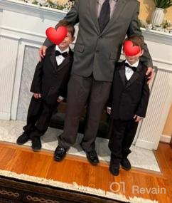 img 5 attached to 👔 Tuxedo Set for Boys' Formal Dresswear