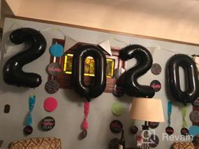 img 6 attached to Long-Lasting Blue Number Balloons For Milestone Birthdays – Reusable 40 Inch Foil Decorations
