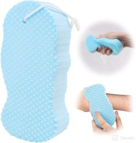 img 4 attached to 🧽 Sponge Exfoliating Shower Tool for Adults and Children
