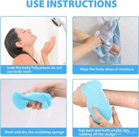 img 1 attached to 🧽 Sponge Exfoliating Shower Tool for Adults and Children