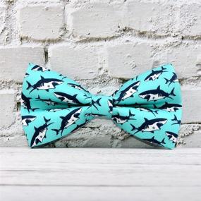 img 3 attached to Upgrade Your Pup's Style with Shark Dog Bow 🦈 Tie Collar - Detachable Bowtie Accessory for Dogs of All Sizes