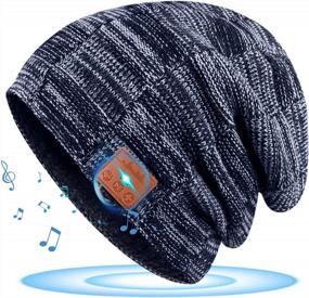 img 4 attached to Rechargeable Bluetooth Beanie Hat With Removable Earphones - Perfect Stocking Stuffer Gift For Men And Women, Unisex Design By HIGHEVER