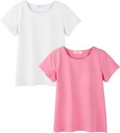 arshiner short sleeve girls cotton girls' clothing : tops, tees & blouses logo