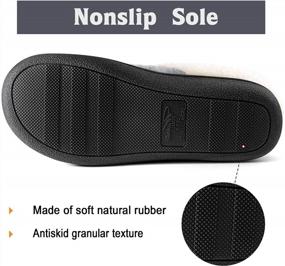 img 1 attached to Women'S House Slippers W/ Memory Foam & Fleece Lining - Non-Slip, Rubber Soled, Cozy & Warm For Winter!
