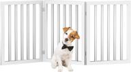 🐾 petmaker pet gate collection: freestanding accordion style wooden dog gate for doorways, stairs, or room - indoor dog fence solution! logo
