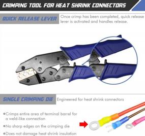 img 1 attached to Efficient Ratcheting Tool For Secure Heat Shrink Connector Crimping - Get Your Ratchet Wire Crimper Pliers Now!