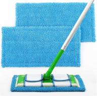 swiffer sweeper mop refill: 2-pack reusable microfiber pads for wet & dry cleaning logo