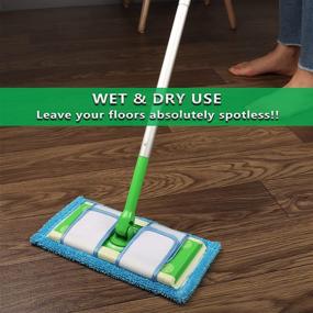 img 2 attached to Swiffer Sweeper Mop Refill: 2-Pack Reusable Microfiber Pads for Wet & Dry Cleaning