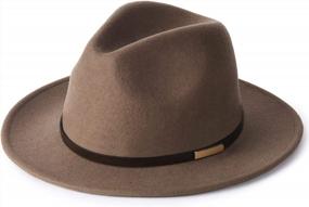 img 4 attached to FURTALK Australian Wool Fedora Hats - Stylish And Versatile Headwear For Men And Women