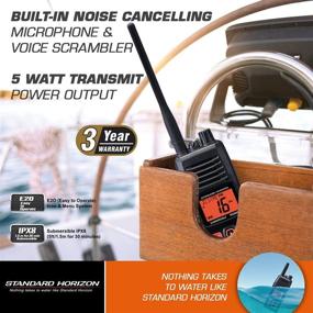 img 1 attached to Standard Horizon HX400 W/SBR-29LI: 📻 Reliable Handheld VHF Marine Radio for Seafarers