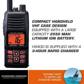 img 3 attached to Standard Horizon HX400 W/SBR-29LI: 📻 Reliable Handheld VHF Marine Radio for Seafarers