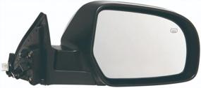 img 3 attached to Subaru Legacy 2012-14 Door Mirror Replacement - Passenger Side Power Heated Textured With Part Number 91036AJ14B SU1321138
