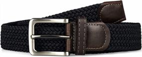 img 3 attached to Macoking Mens Stretch Belt Woven Elastic Braided Belts For Men Women Multicolored