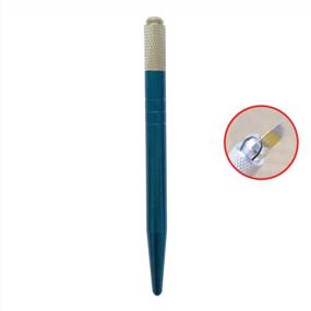 img 2 attached to Microblading Pen Blue Color 10Pcs Wholesale Permanent Makeup Manual Eyebrow Tattoo Supplies -QMYBrow