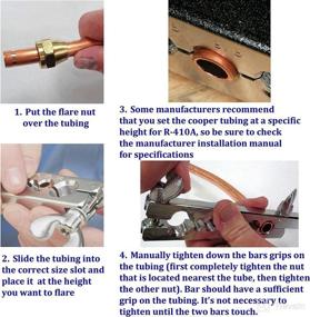 img 2 attached to Efficient Prima Causa HVAC Flaring and Swaging Tool Kit: Ideal 🔧 for Flaring Soft Refrigeration Copper Pipe with Tubing Cutter & Ratchet Wrench