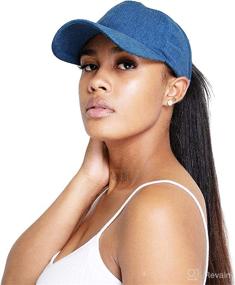 img 2 attached to 🧢 URBAN GLORY Women's Baseball Tools & Accessories with Ponytail Opening