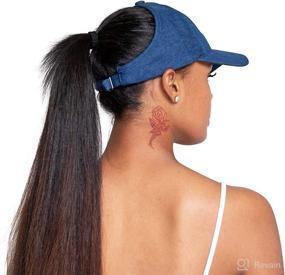 img 1 attached to 🧢 URBAN GLORY Women's Baseball Tools & Accessories with Ponytail Opening