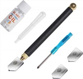 img 4 attached to 🔪 2mm-20mm Glass Cutter Tool with Cutting Oil, Automatic Oil Feed for Mirrors, Tiles, Mosaic