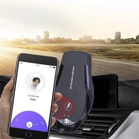 img 3 attached to 📱 15W Fast Charging Wireless Car Charger Mount with Auto Clamping, Bracket Car Phone Holder Mount Compatible with All iPhone and Android Smartphone, Air Vent Phone Holder for Car (Black)