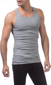img 1 attached to Pro Club Premium Ringspun Cotton Men's Clothing at Active
